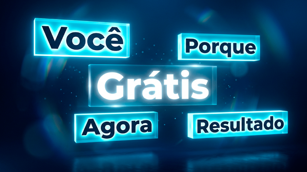 Quais são As 5 palavras que vendem: Você, Porque, Grátis, Agora e Resultado